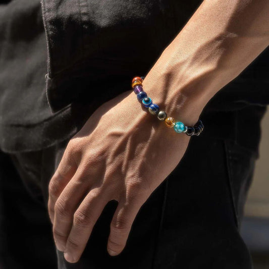 Super 9 Chakra Bracelet (with magnetic clip on)